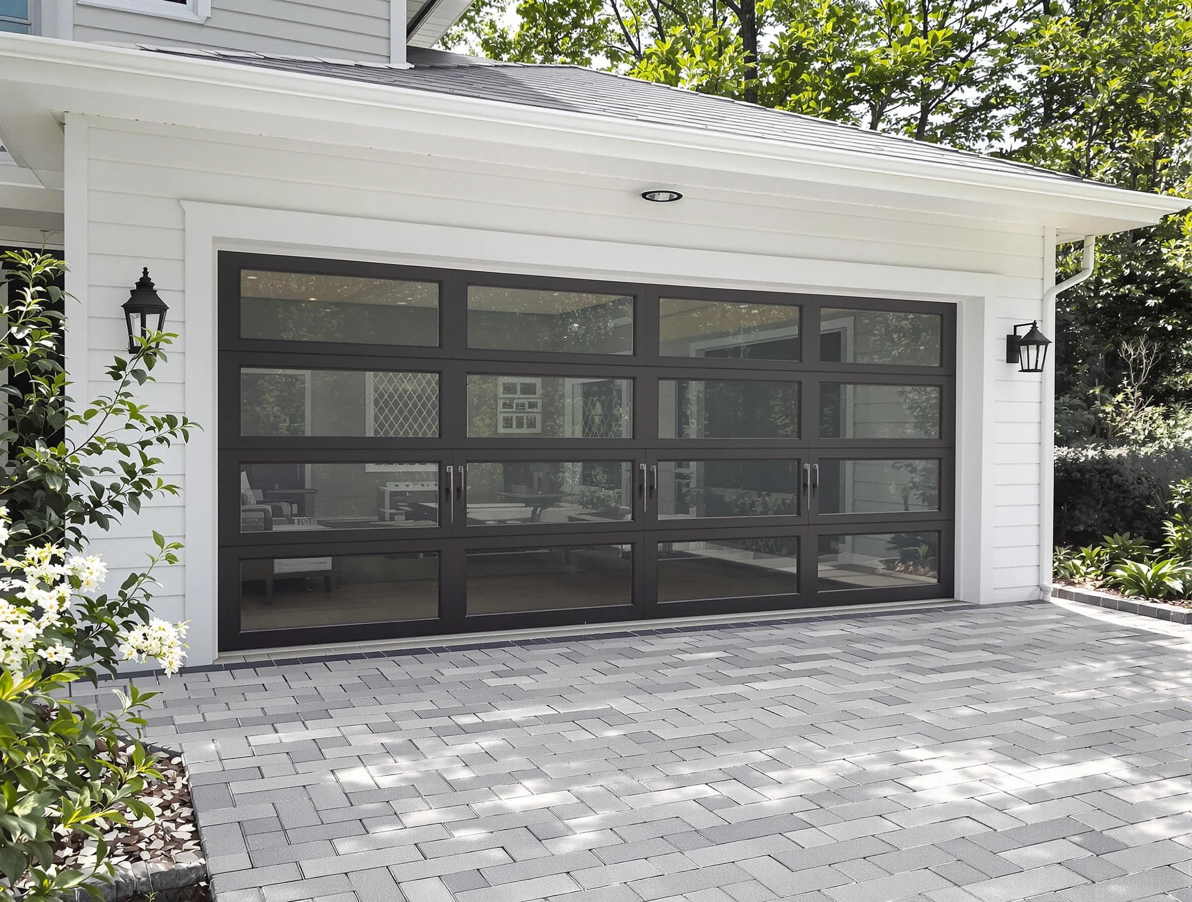 Mount Lebanon Garage Door Repair design specialist presenting custom garage door options to Mount Lebanon homeowner