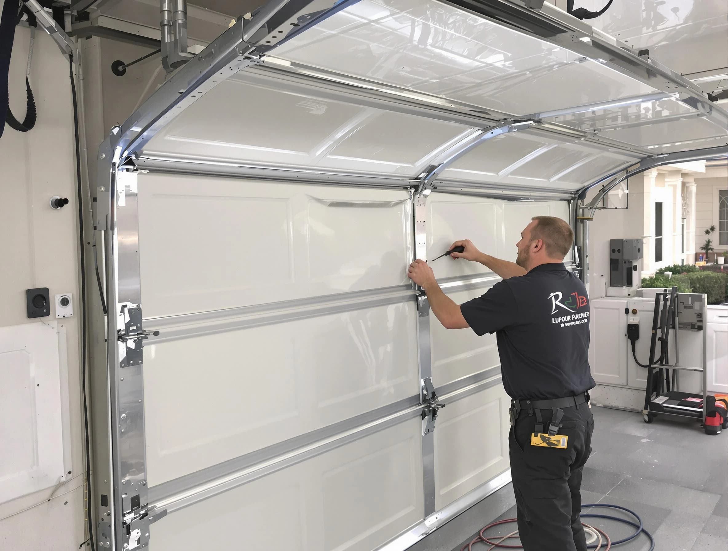 Mount Lebanon Garage Door Repair professional performing panel repair in Mount Lebanon