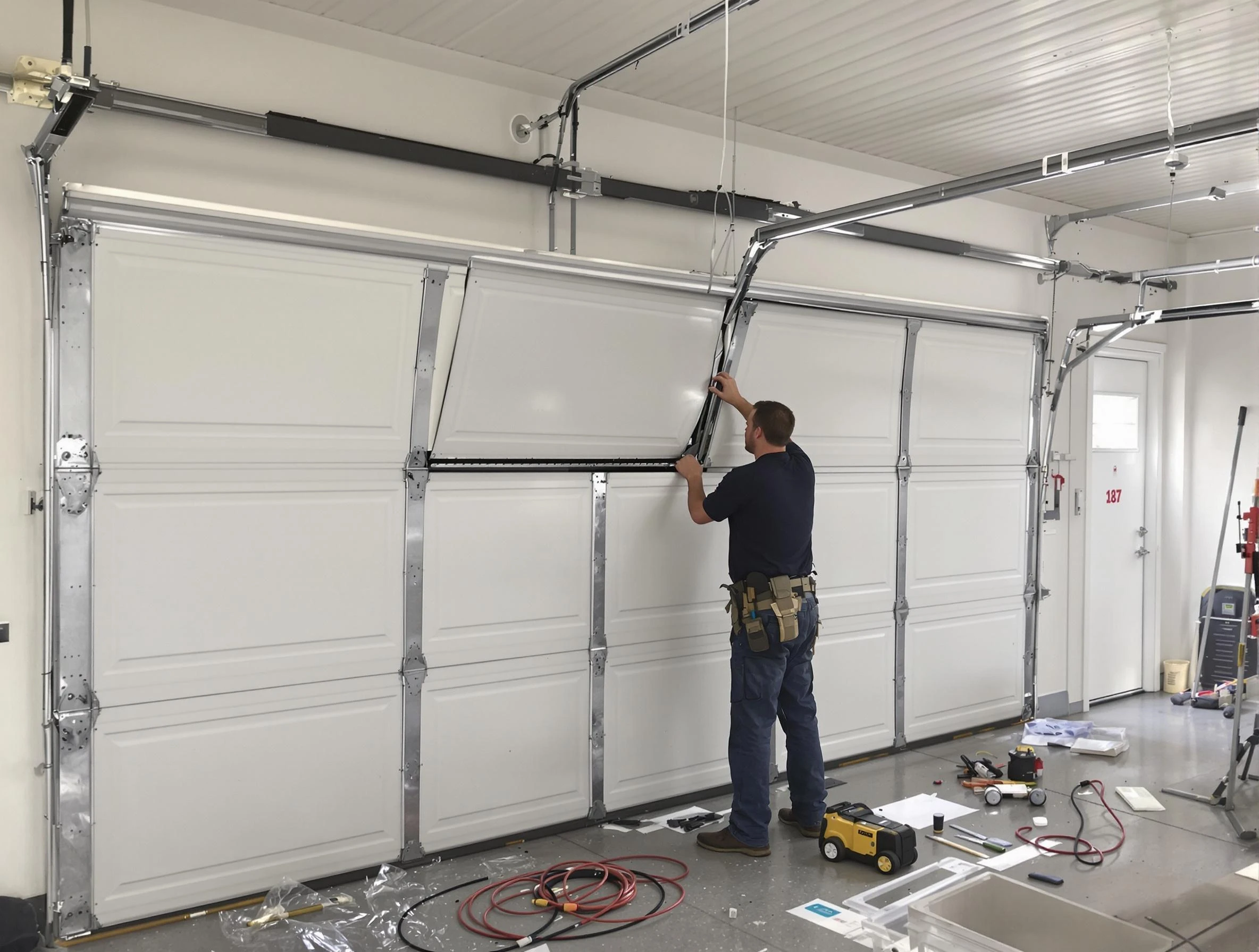 Garage Door Section Replacement in Mount Lebanon