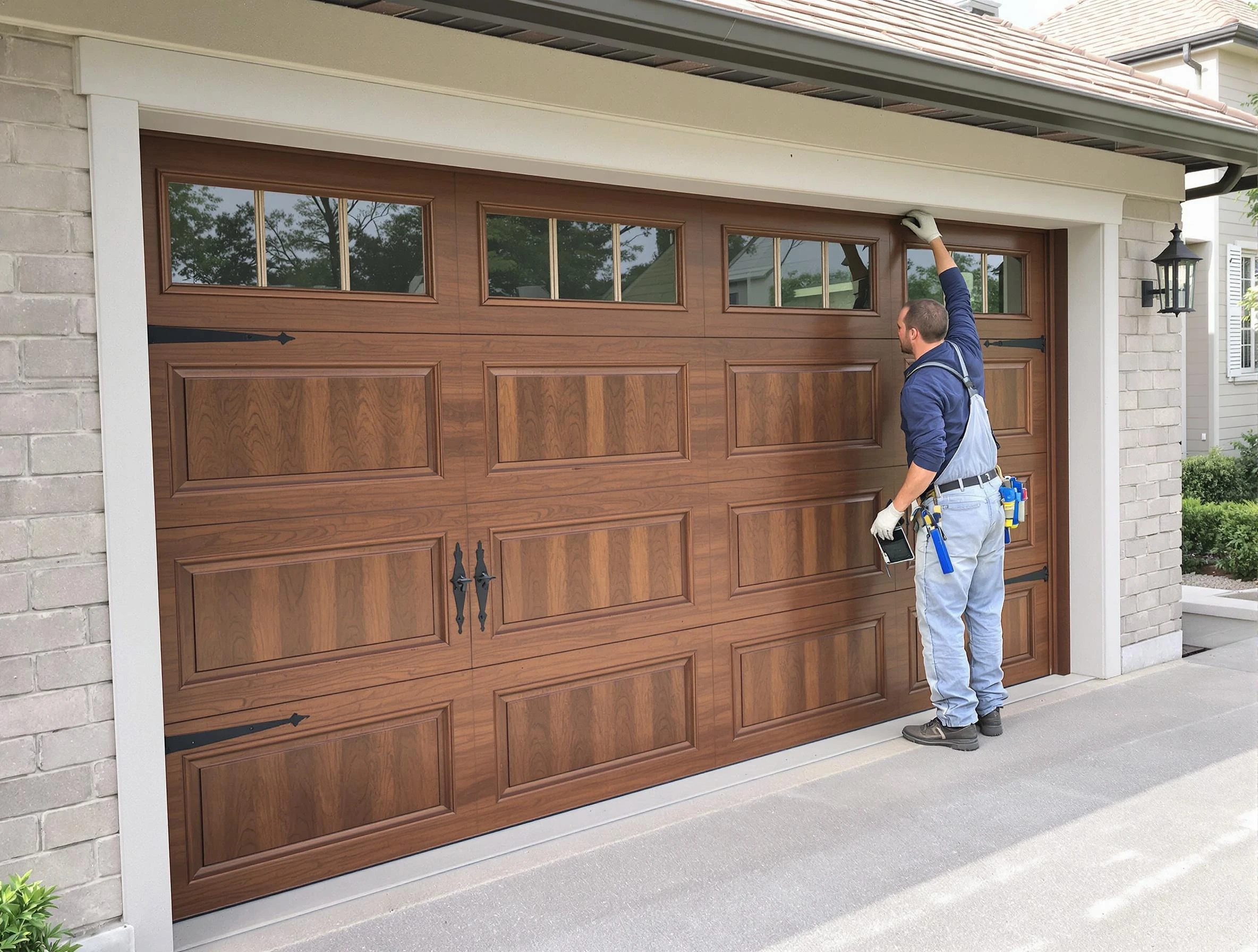 Custom garage door showcase by Mount Lebanon Garage Door Repair in Mount Lebanon