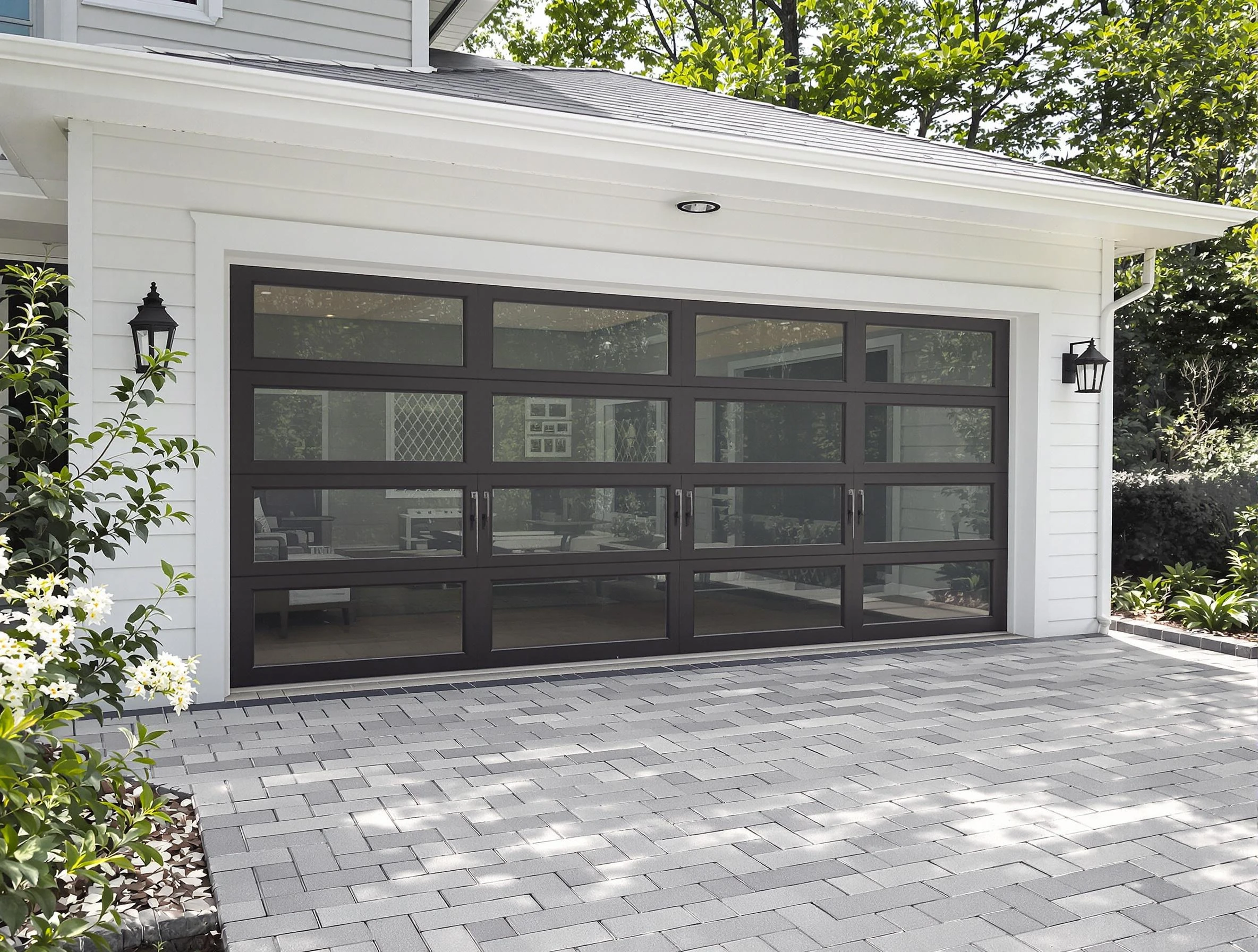 Mount Lebanon Garage Door Repair design specialist presenting custom garage door options to Mount Lebanon homeowner
