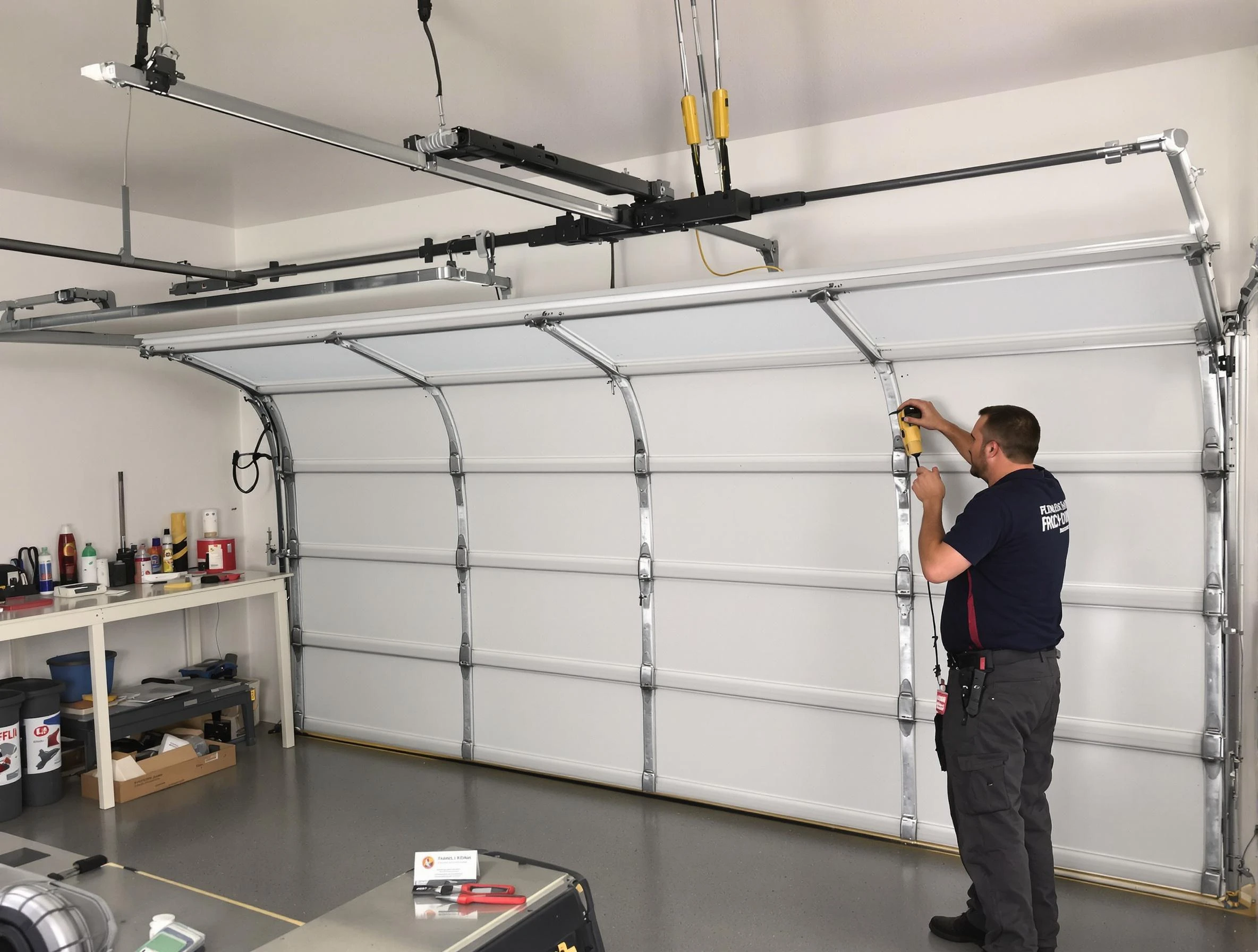 Mount Lebanon Garage Door Repair certified technician performing overhead door system repair in Mount Lebanon